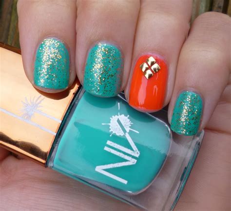 Vibrant Orange and Turquoise Nails: Elevate Your Style with Eye ...