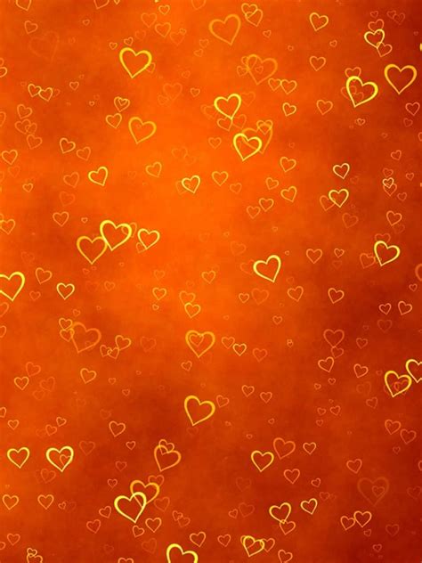 Orange Wallpaper Heart