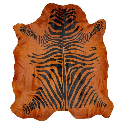 Orange Zebra Rug