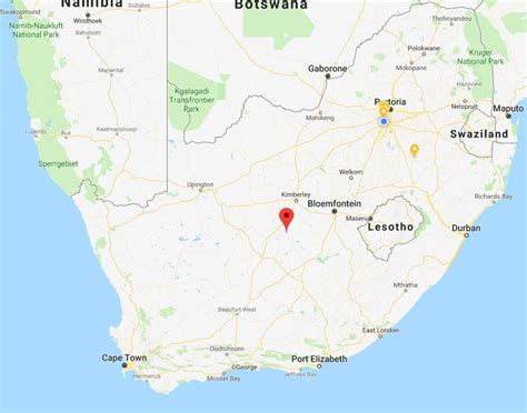 orania in south africa map