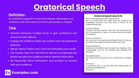 oratorical speech examples pdf