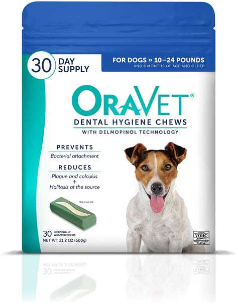 oravet dental hygiene chews for dogs