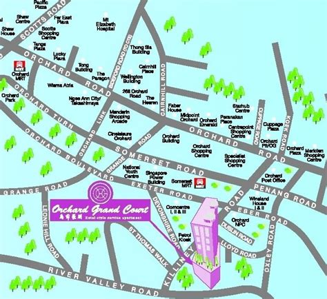 orchard road singapore hotel map