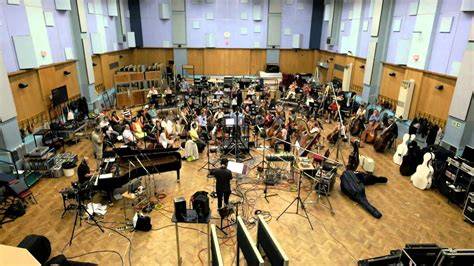 オーケストラ録音スタジオでのゲーム音楽制作