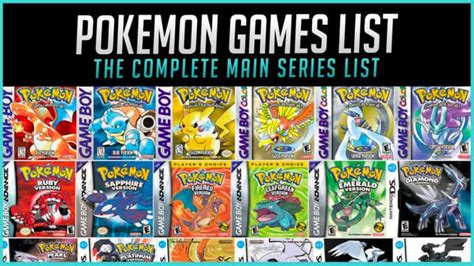 ALL Pokémon Games in Order [2020 Updated List] HGG