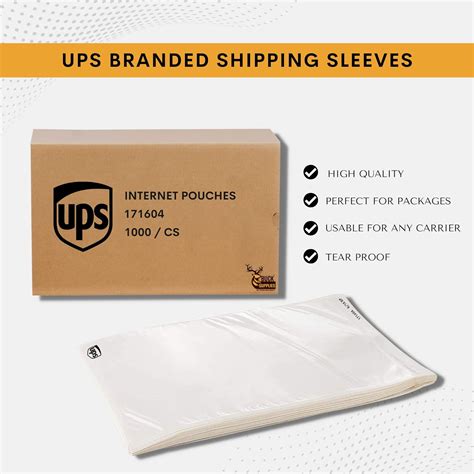 order ups shipping label pouches