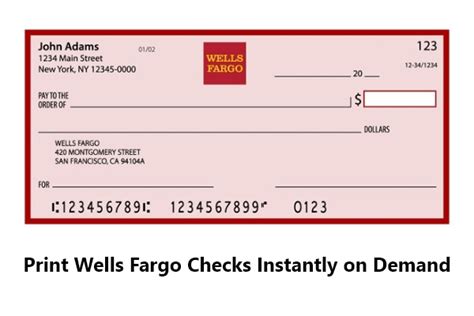 order wells fargo checks