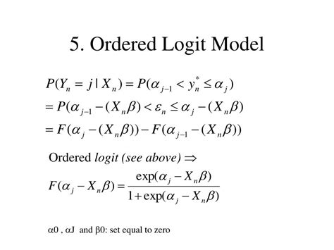 ordered logit model example