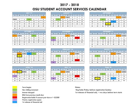 Oregon State University Academic Calender