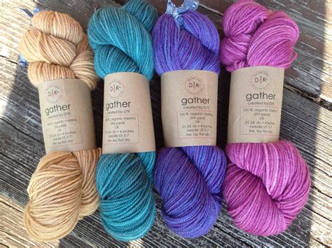 HAND DYED Yarn, ORGANIC Cotton Yarn, Plant Dyed Yarn