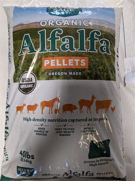 organic alfalfa pellets near me