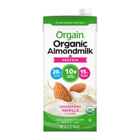 organic almond milk