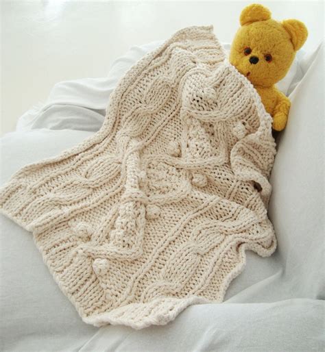 home.furnitureanddecorny.com:organic cotton cable knit baby blanket