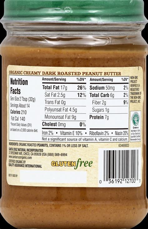 organic peanut butter ingredients