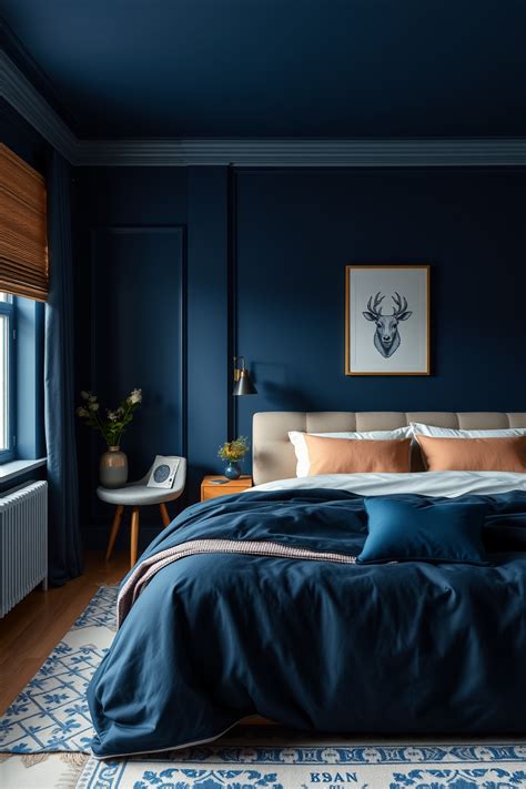 Organized Blue Bedroom