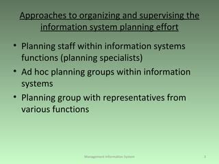 Organizing Information Systems Functions