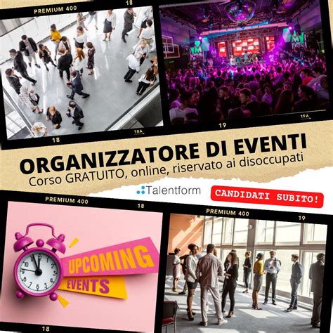 organizzatore di eventi offerte lavoro