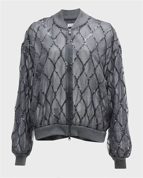 organza bomber jacket