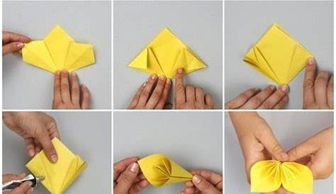 How to Make Origami Flowers – Origami Tulip Tutorial with Diagram Click
