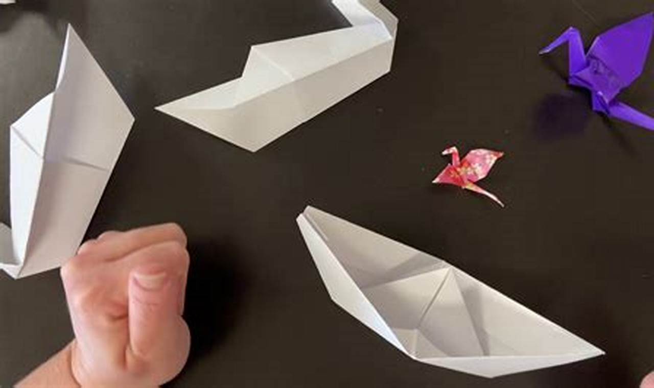 origami boat t-shirt story