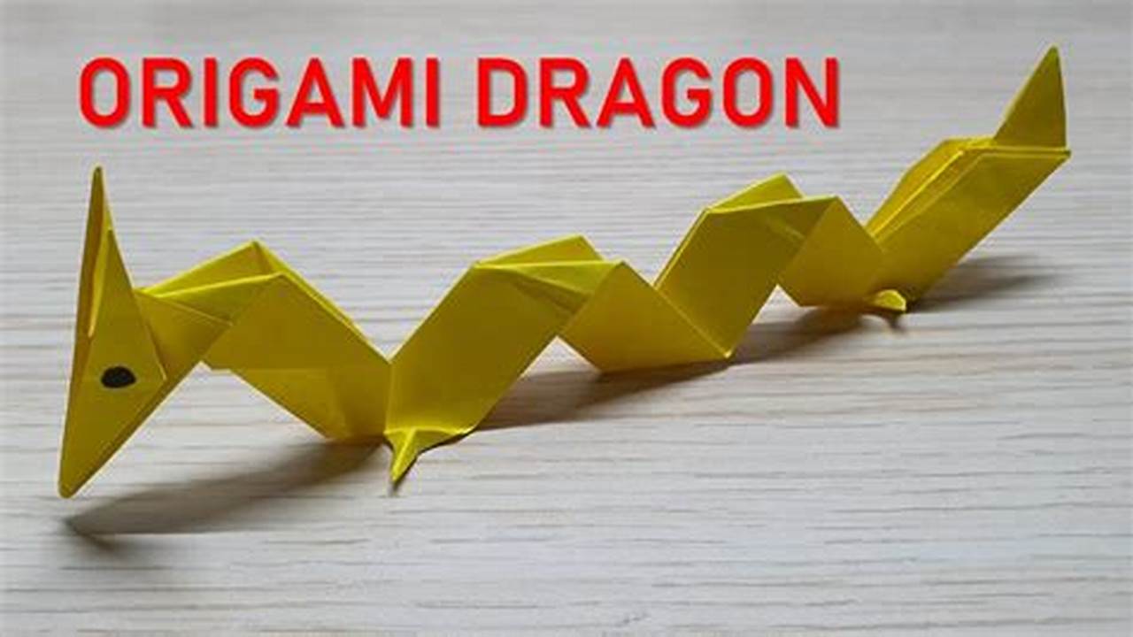 Origami Chinese Dragon: Step-by-Step Folding Guide