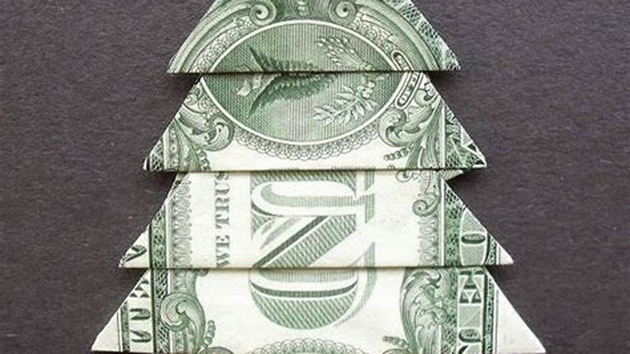 Origami Christmas Tree: A Creative Dollar Bill Transformation for the Holidays