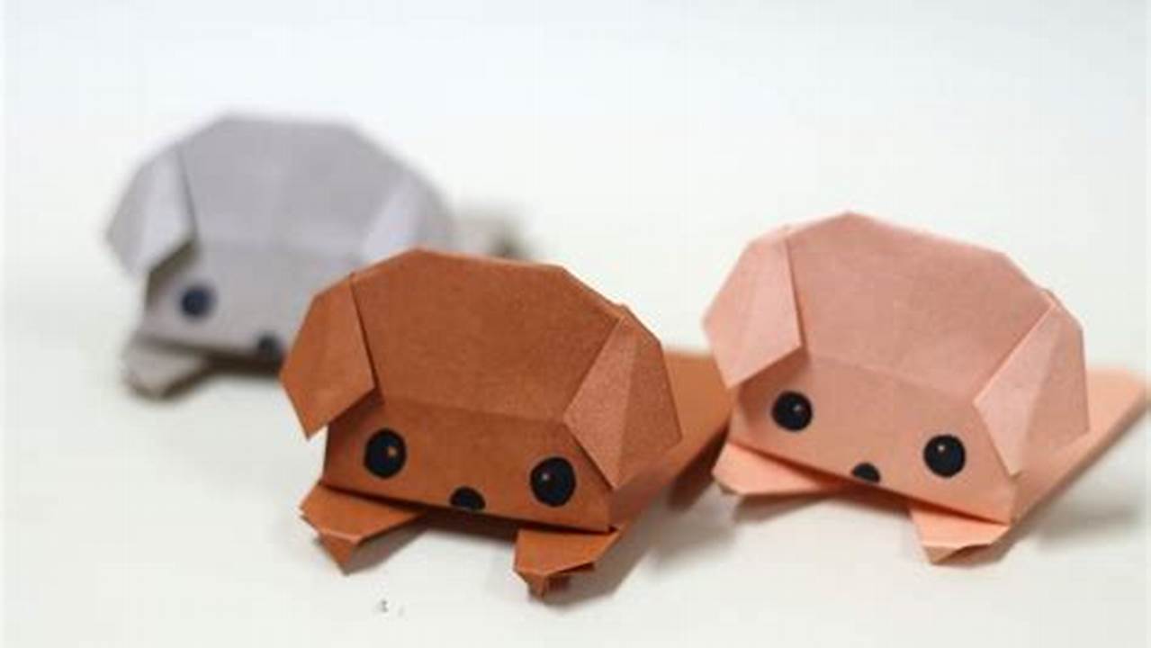 Origami Dog: A Step-by-Step Guide to Folding a Dog from a Rectangle Sheet of Paper