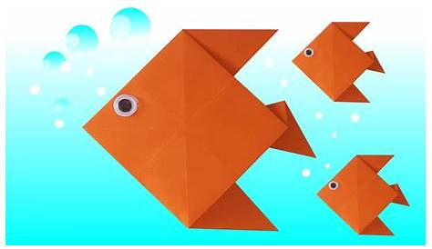 🐠 Fisch Origami falten aus Papier - fish paper origami DIY craft [4K