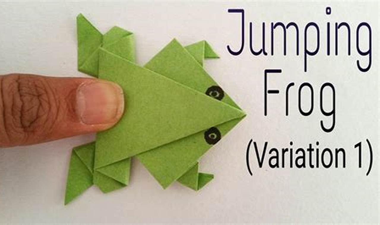 Origami Frog that Jumps by Itself: Unraveling the Secrets of a Fascinating Creation