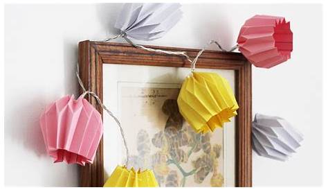 Comment faire une jolie guirlande lumineuse avec des origami!