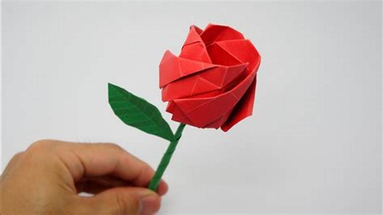 Origami Rose by Jo Nakashima: A Step-by-Step Guide to Folding a Beautiful Paper Flower