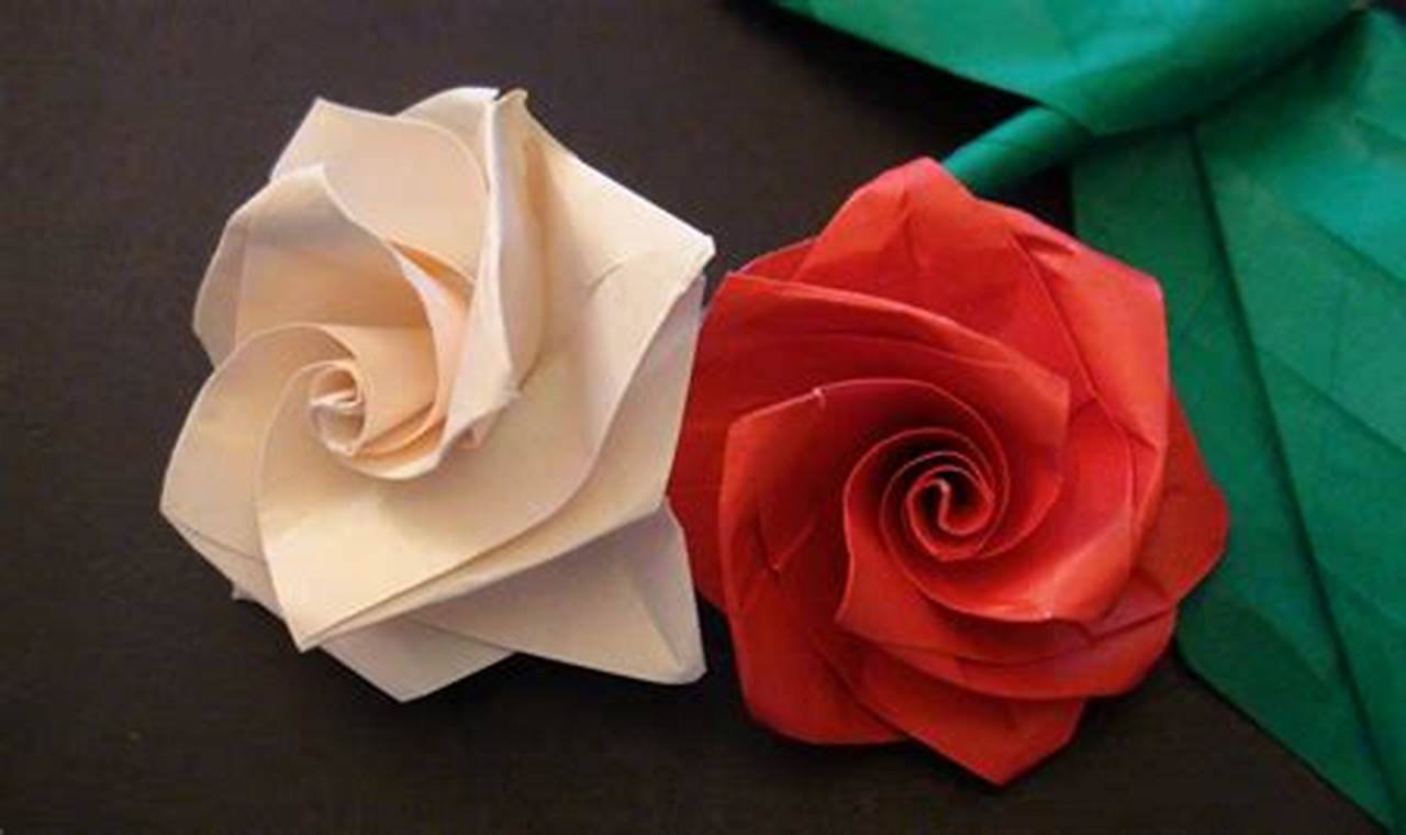 origami rose rob's world