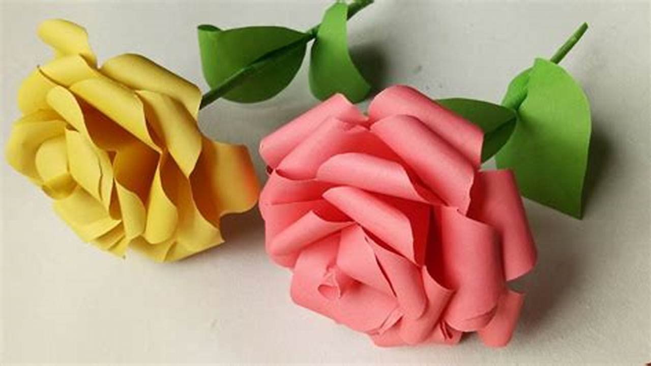 Origami Rose with Strip of Paper: A Step-by-Step Guide to Creating a Beautiful Paper Flower