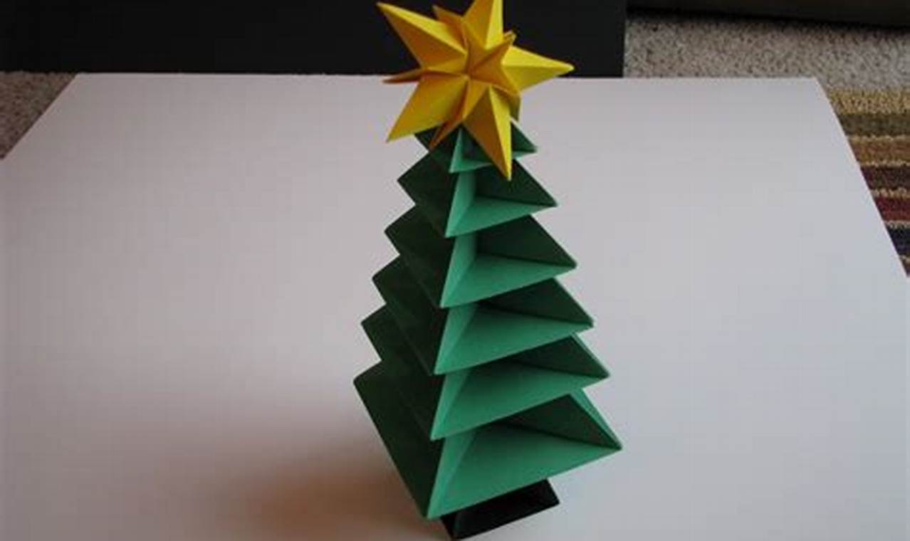 origami sacramento xmas tree