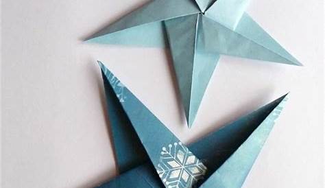 Origami Stern falten / basteln: Anleitung für 9 Weihnachtssterne aus Papier