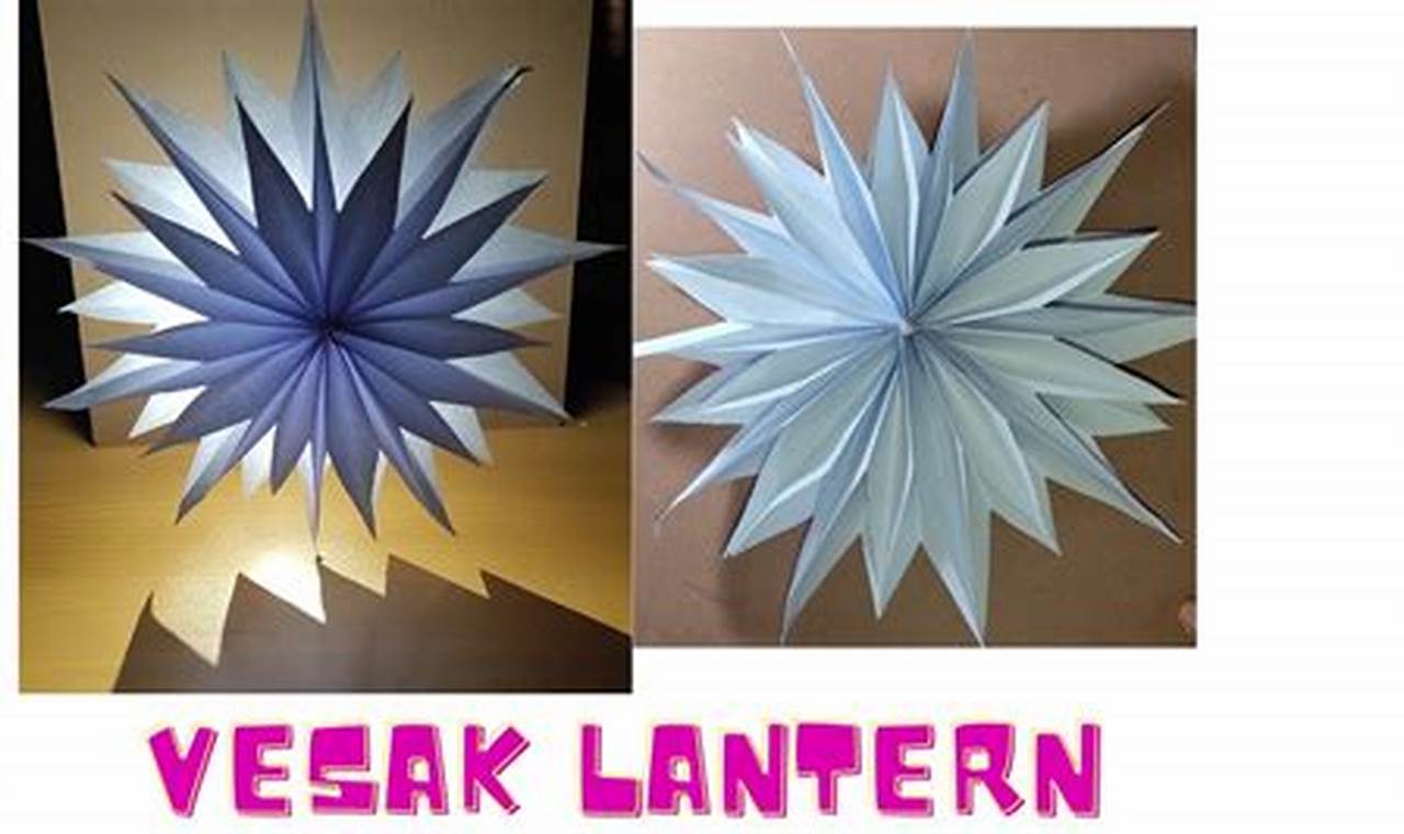 origami vesak lanterns step by step