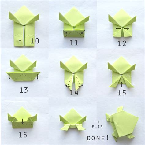 Origami Folding Frog