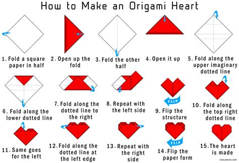 Origami Heart Note Square Paper
