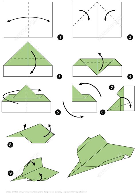 Origami Instructions Paper Plane