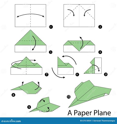 Origami Paper Plane Square