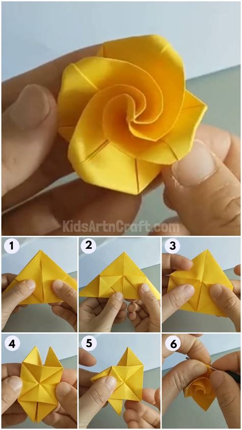 Origami Paper Rose