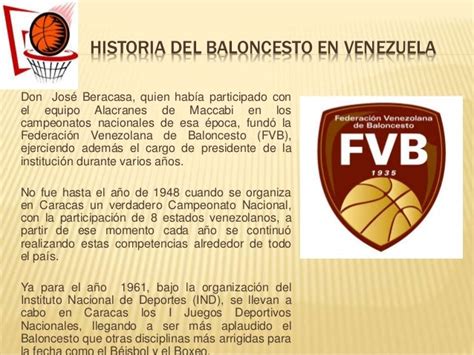 origen del baloncesto en venezuela