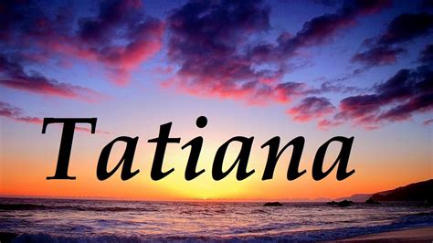 origen del nombre tatiana