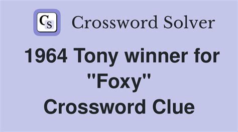 original foxy brown crossword clue