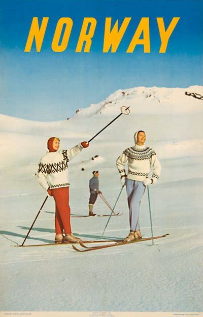 original vintage ski posters for sale