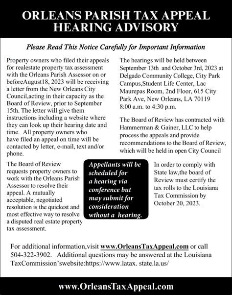 orleans parish tax rolls