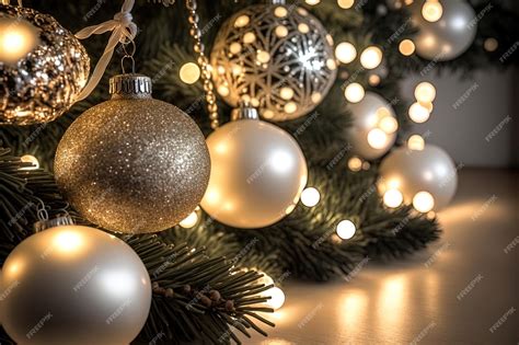 Ornaments and a string of lights