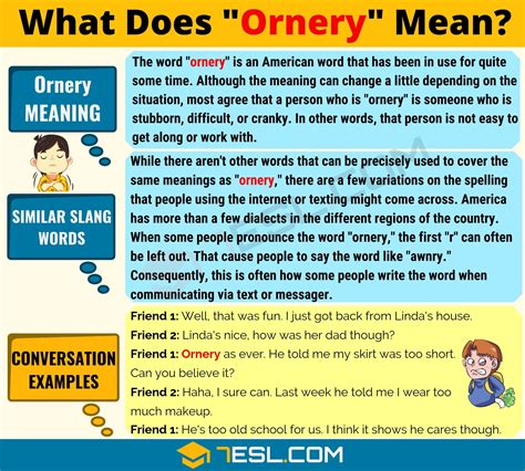 5 Ways Define Ornery