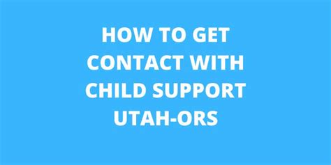 ors utah child support