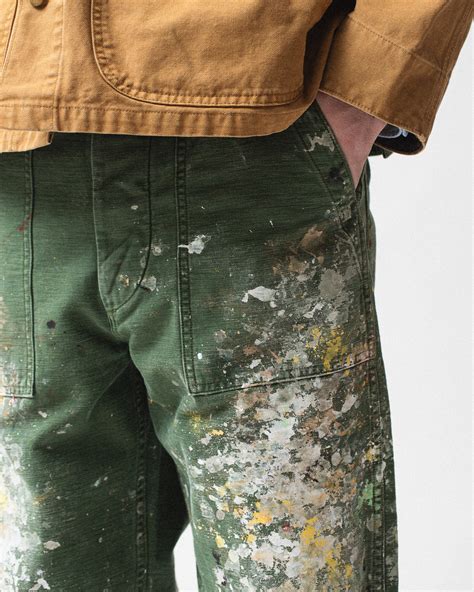 orslow fatigue pants painted